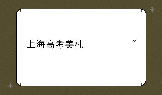 上海高考美术总分